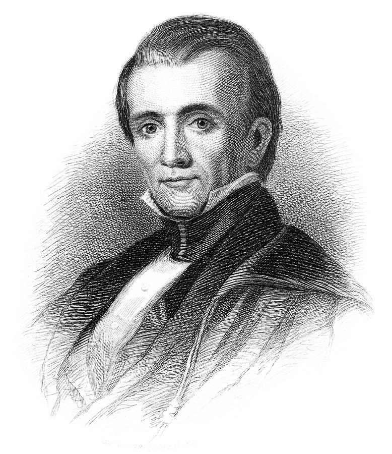 James Knox Polk (17951849), 11th Drawing by Mary Evans Picture Library