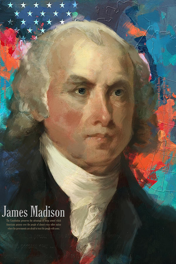 James Madison Painting - James Madison by Corporate Art Task Force