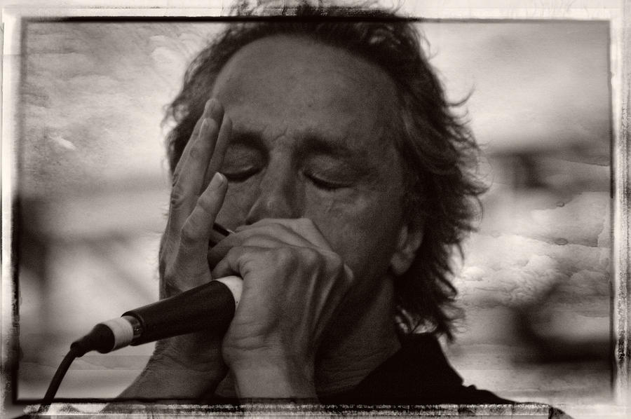 James Playing Blues Harp Photograph by Mike Martin