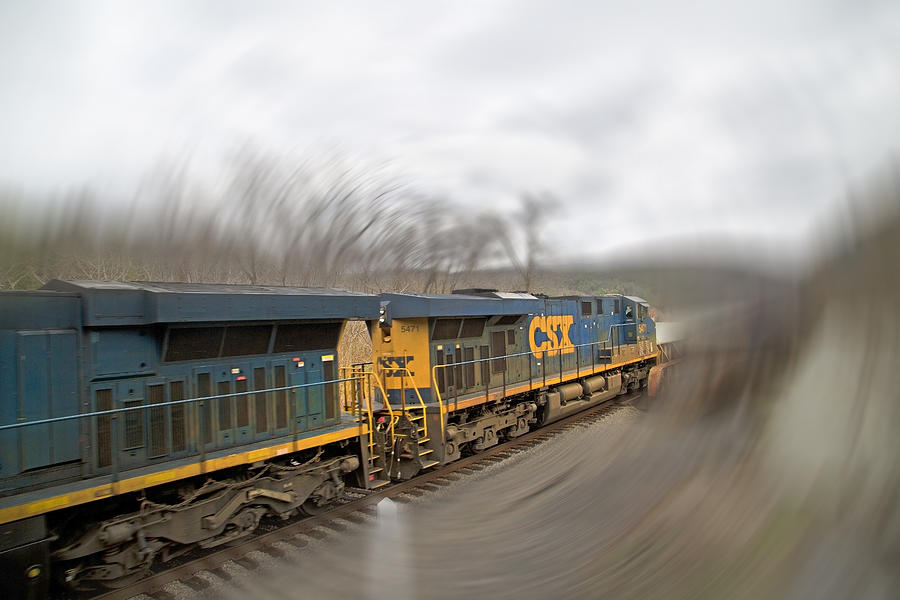 Train Photograph - James River Phantom Roar  by Betsy Knapp