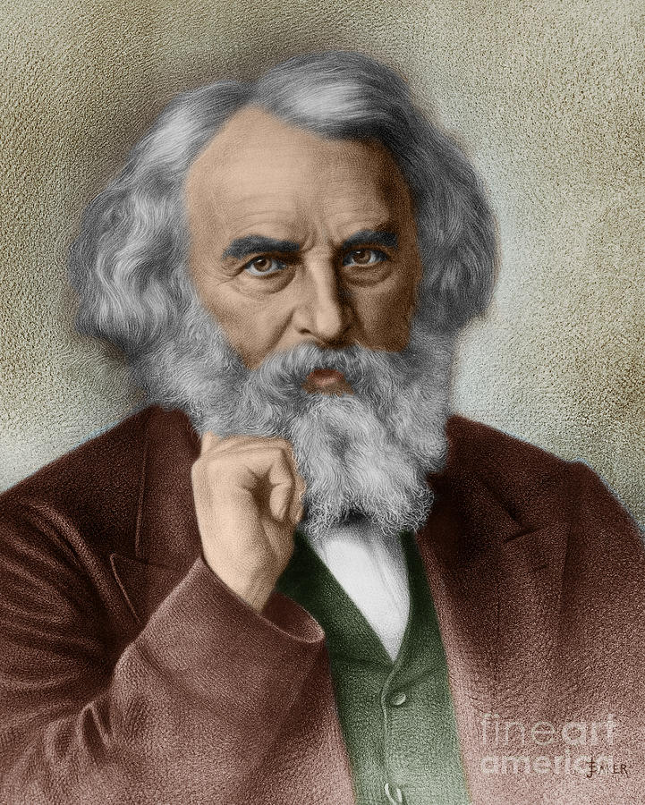 Henry Wadsworth Longfellow Photograph by Photo Researchers