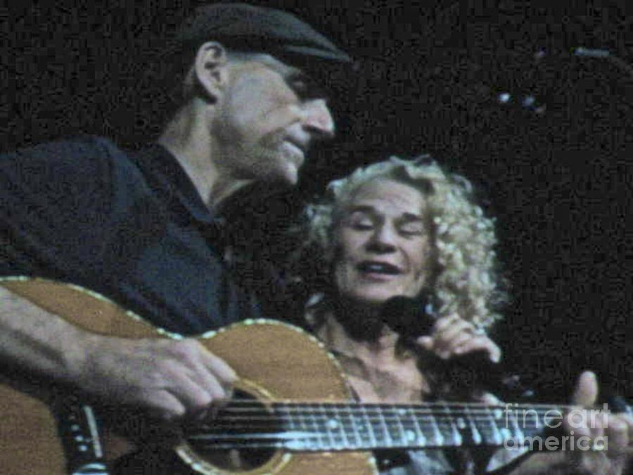 James Taylor and Carole King Photograph by Christy Gendalia