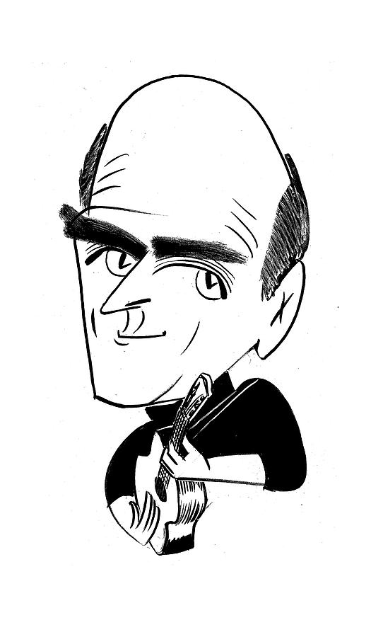 James Taylor Drawing by Tom Bachtell