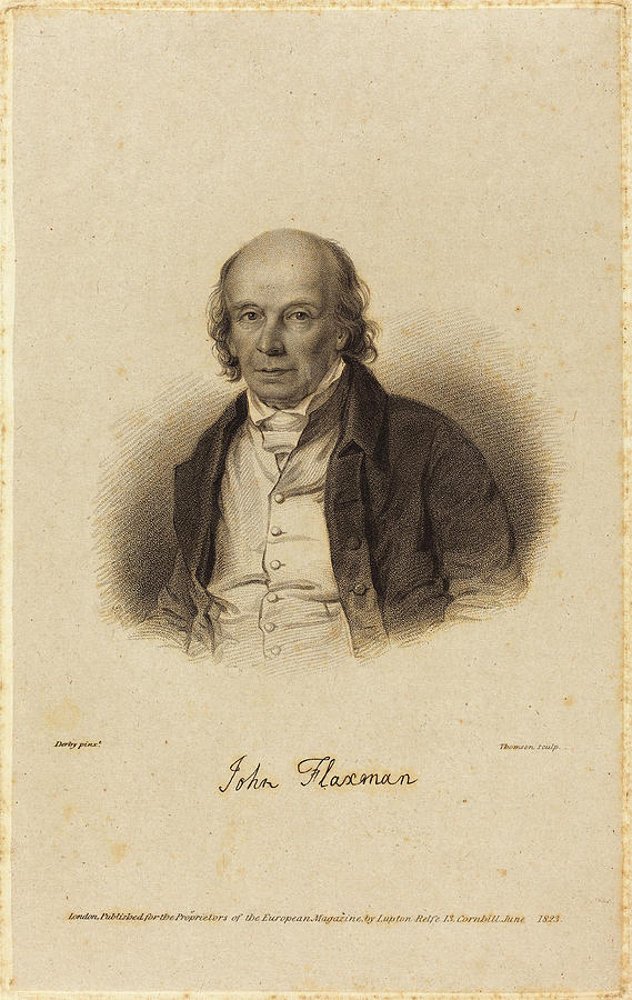 John Flaxman Drawing - James Thomson After William Derby British by Quint Lox