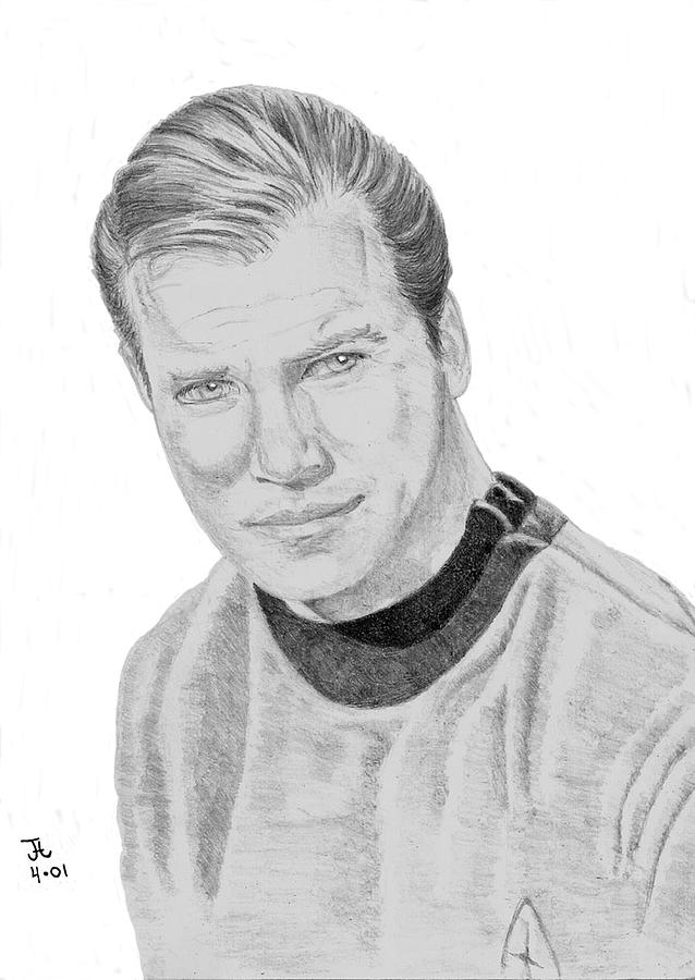 James Tiberius Kirk Drawing by Thomas J Herring