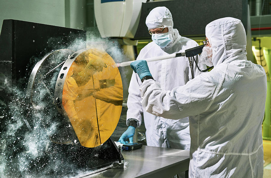 James Webb Space Telescope Cleaning Photograph by Nasa, Chris Gunn