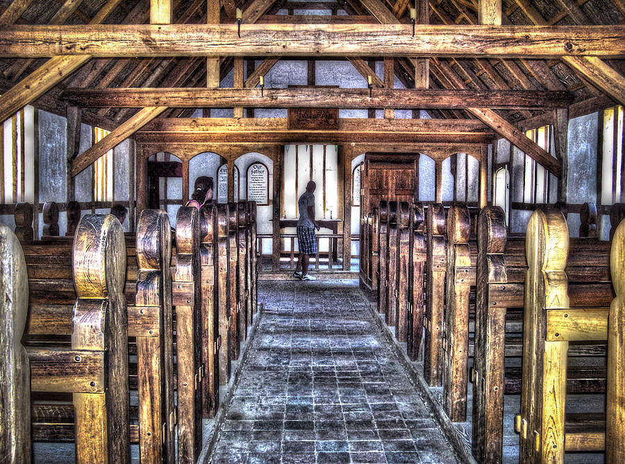 Jamestown Settlement Church Photograph by Deborah Klubertanz - Fine Art ...