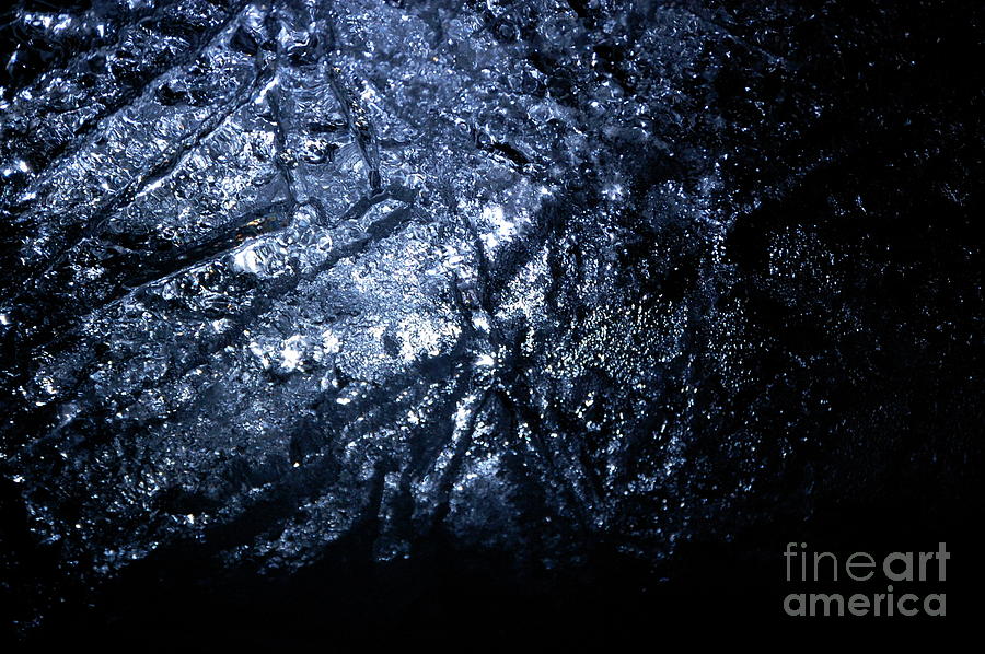 Abstract Photograph - Jammer Blue Hematite 001 by First Star Art