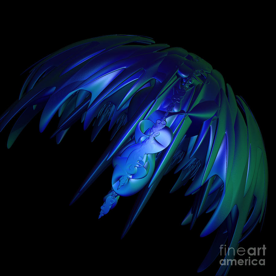 Abstract Digital Art - jammer Space Jelly  by First Star Art