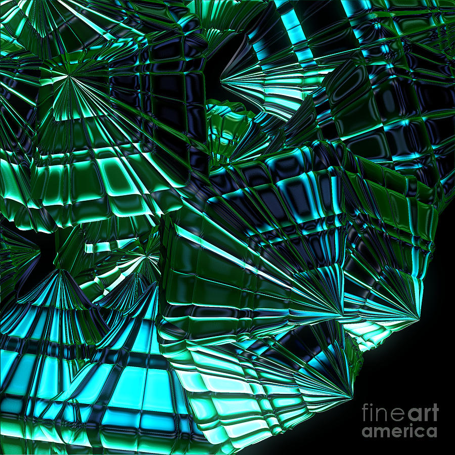 Jammer Swirling Emeralds  Digital Art by First Star Art