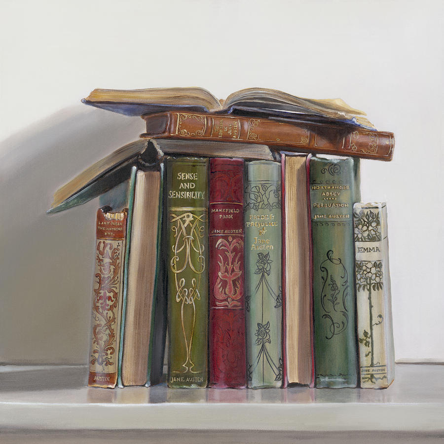 Book Painting - Jane Austen by Gail Chandler