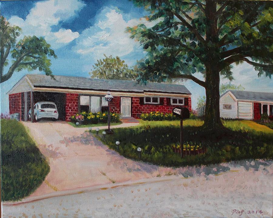 Janices Old House Painting by Ping Yan