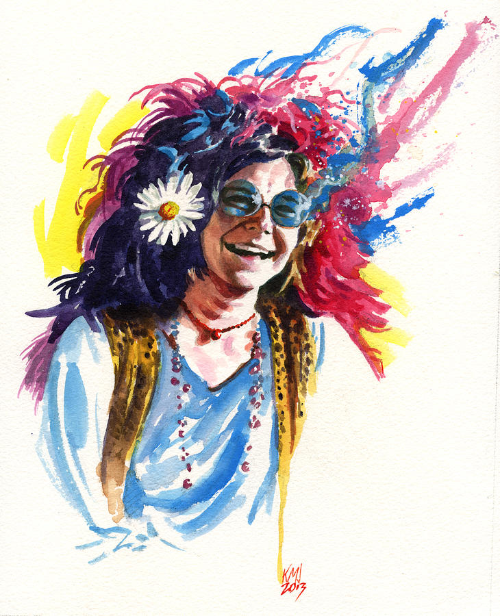 Janis Joplin Painting - Janis by Ken Meyer jr