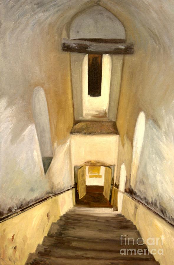 Jantar Mantar Staircase Painting by Mukta Gupta