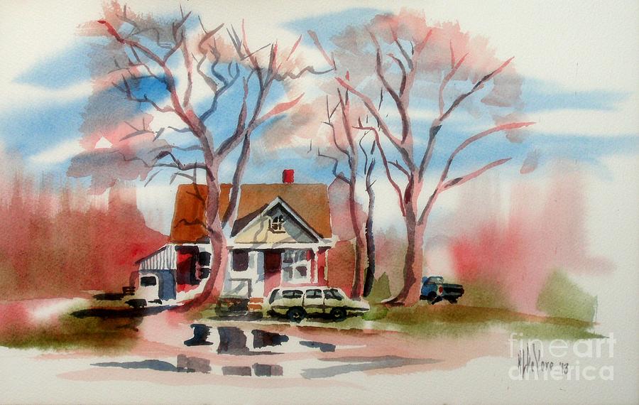 Architecture Painting - January Afternoon by Kip DeVore
