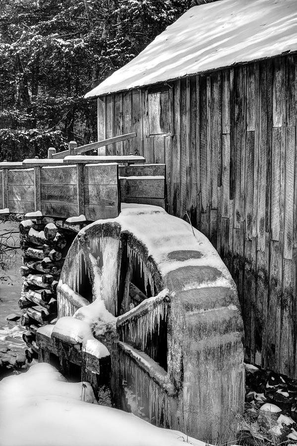 January Grist Mill Photograph by Michael Eingle