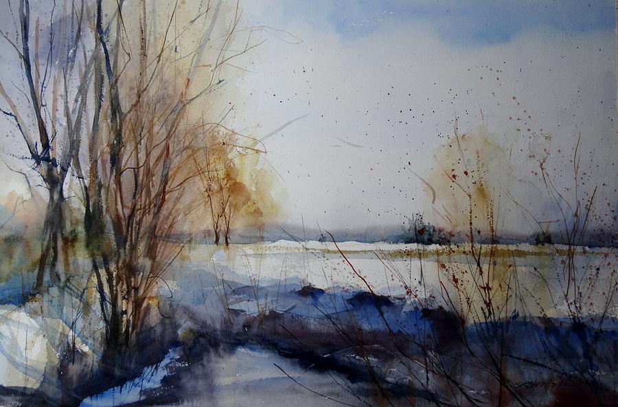 January Painting by Sandra Strohschein