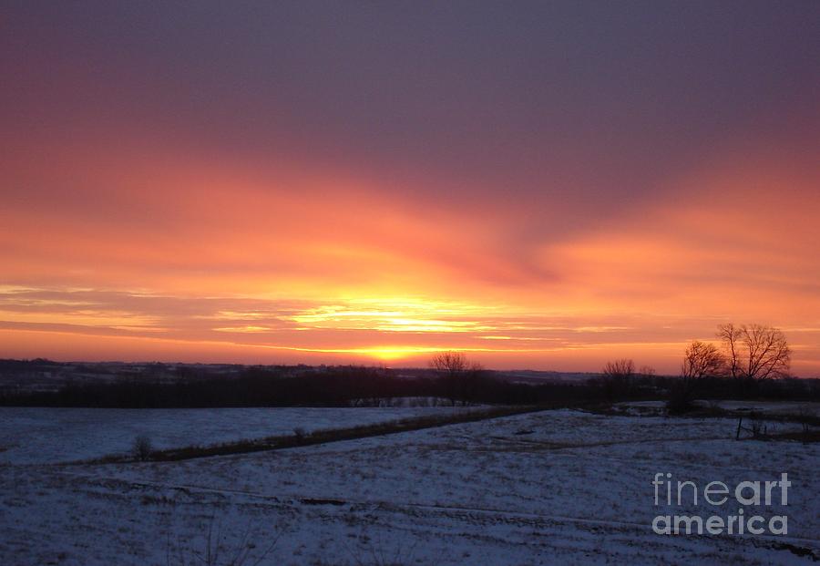 January Sunrise Photograph by J L Zarek