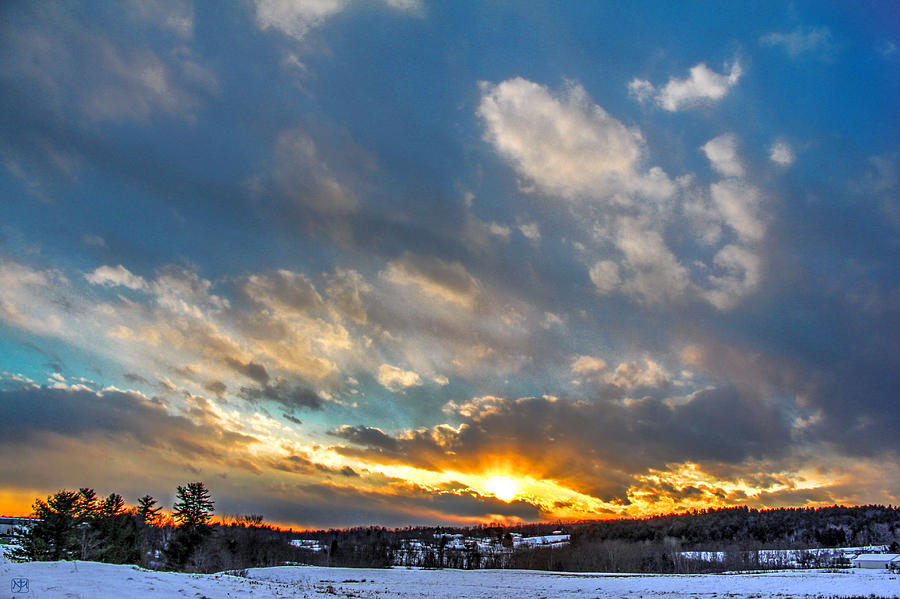 January Sunset Photograph by John Meader