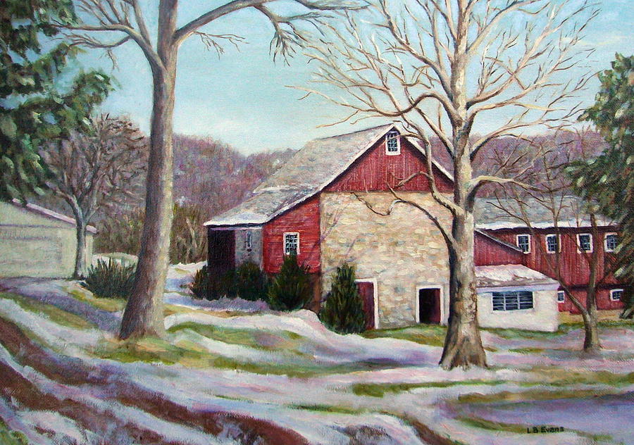 January Thaw Painting by Lynda Evans