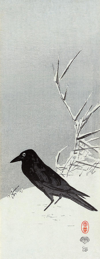 Japan Blackbird, C1910 Painting by Granger