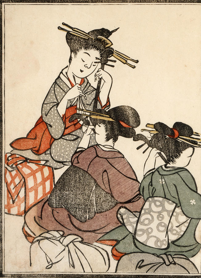 Japan Geishas, C1803 Painting by Granger