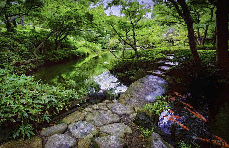 Japan Magical Koi Pond Photograph by Rochelle Berman