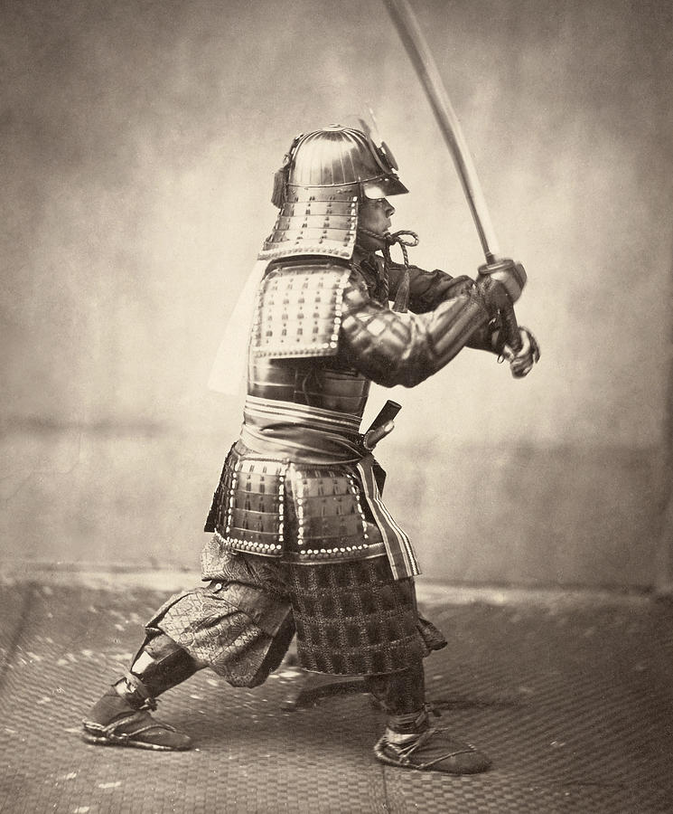 Japanese Warrior, C1866 Photograph by Granger