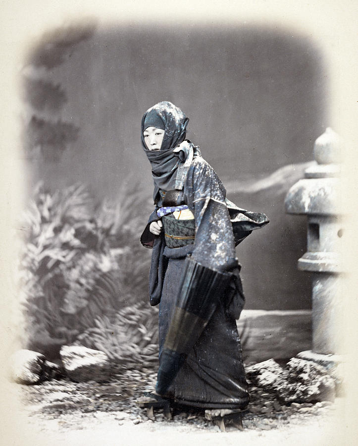 Japan Woman, C1868 Photograph by Granger