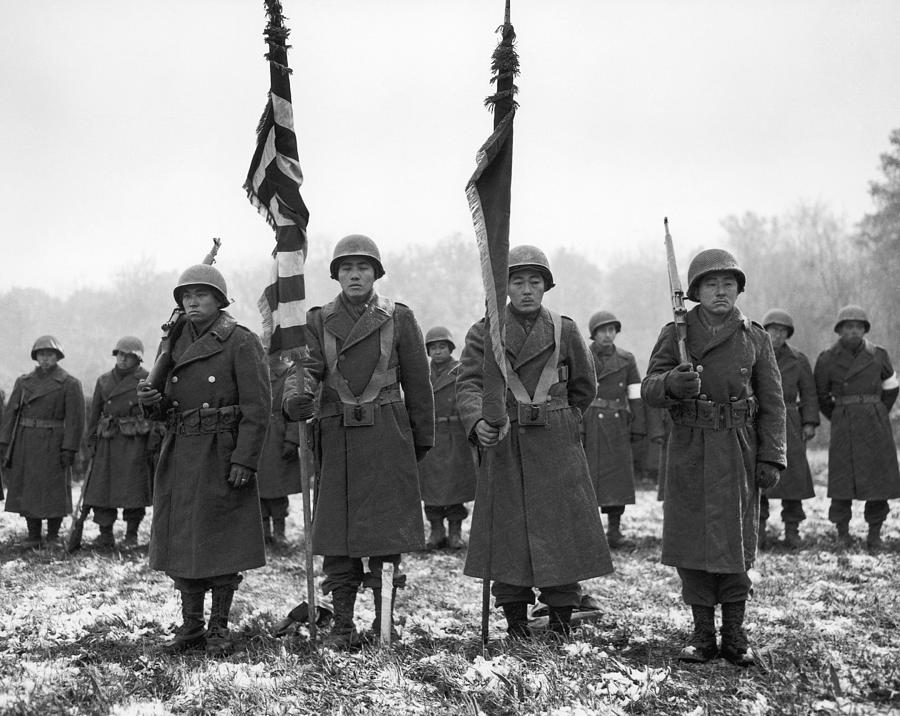 Japanese-american Troops Photograph by Granger