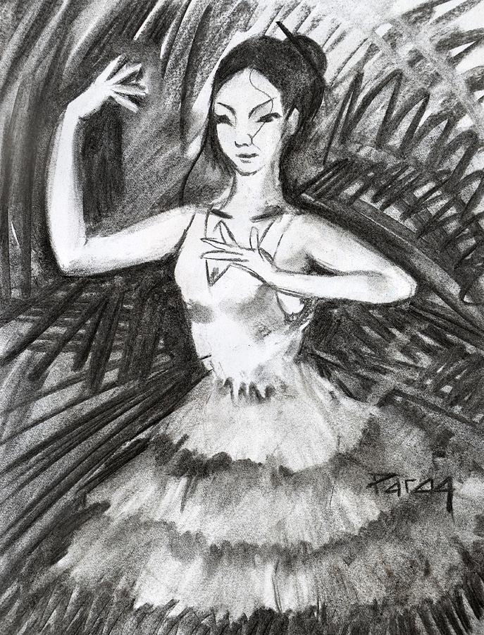 Japanese Ballet girl Drawing by Parag Pendharkar
