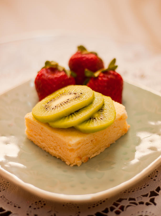 Cheese Photograph - Japanese Cheesecake by Kids Play