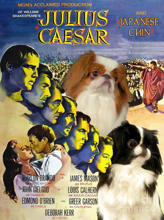Japanese Chin Art - Julius Caesar Movie Poster Painting by Sandra Sij