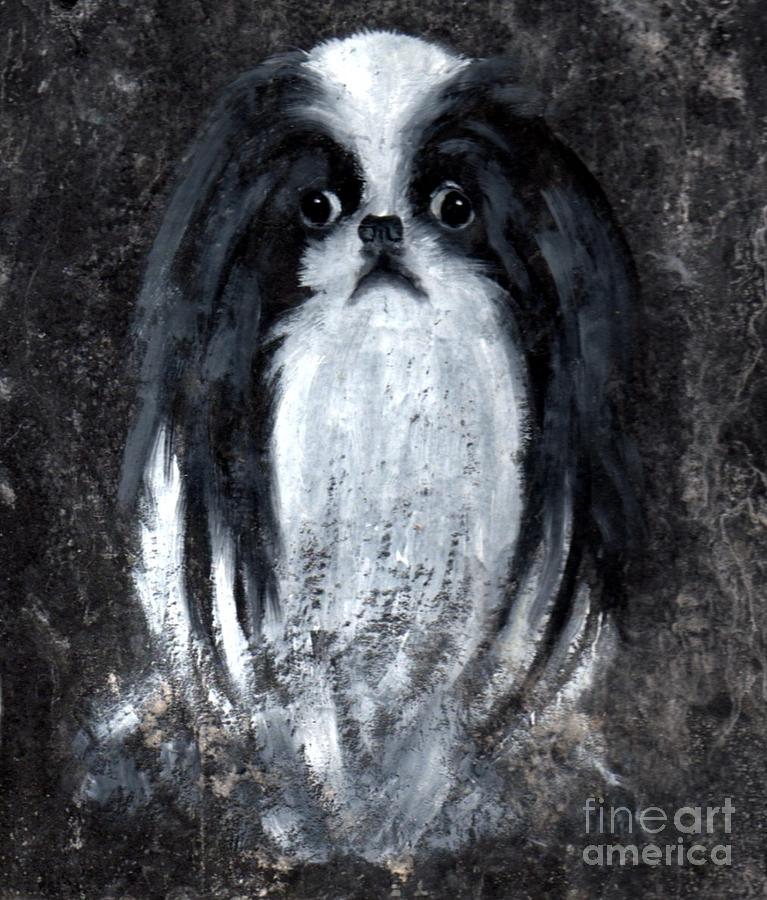Japanese Chin Painting by Wendy Ray