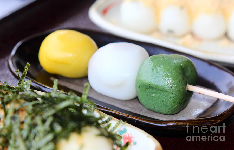 Japanese Dango or Dumplings on a Stick Photograph by Beverly Claire Kaiya