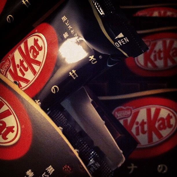 Chocolate Still Life Photograph - Japanese Dark Chocolate Kitkat by Shawn Who