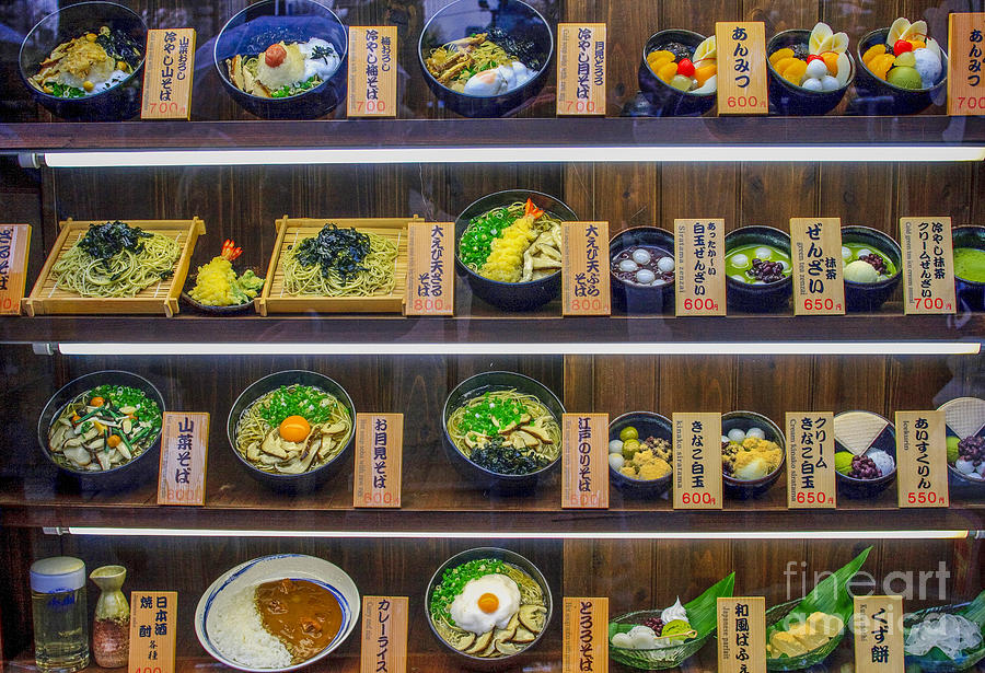 Japanese food display Photograph by Patricia Hofmeester