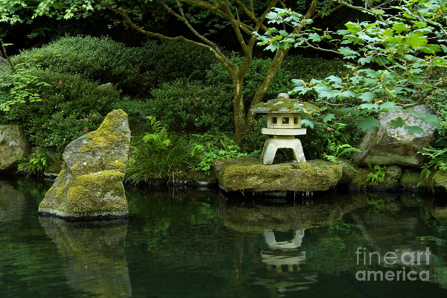 Flower Photograph - Japanese Garden Calmness by Christiane Schulze Art And Photography
