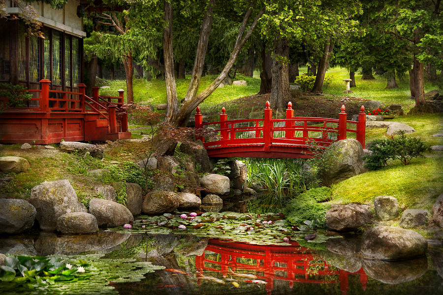 Garden Photograph - Japanese Garden - Meditation by Mike Savad