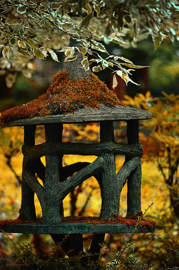 Nature Photograph - Japanese Garden Ornament by Maria Angelica Maira