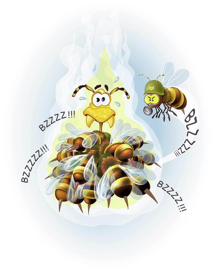 Japanese Honey Bee Thermal Defence Photograph by Jose Antonio Penas/science Photo Library