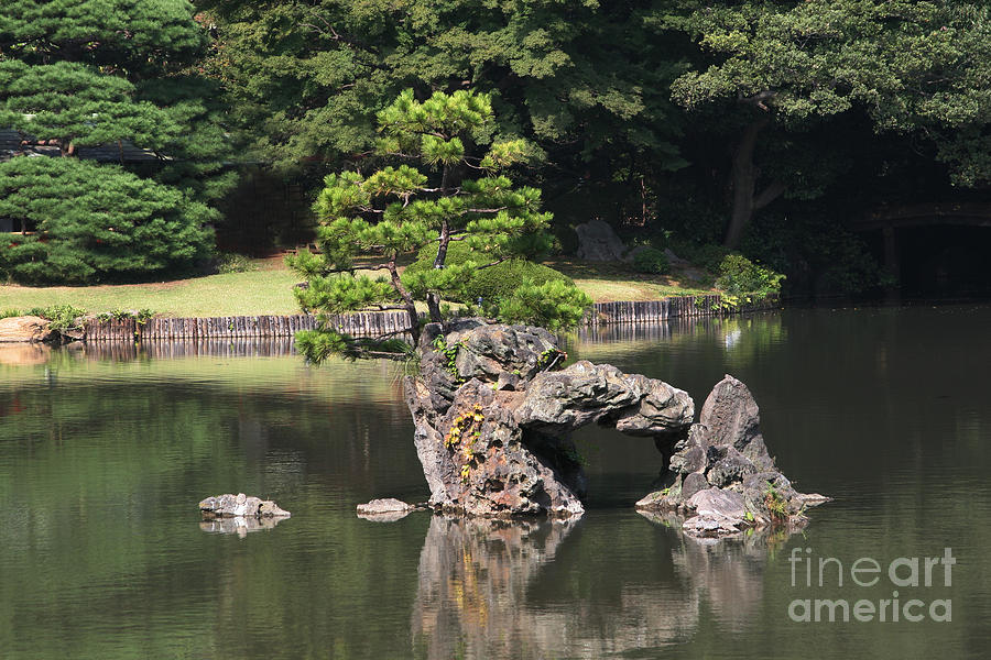 Japanese Japanese Garden Digital Art by Jack Ader