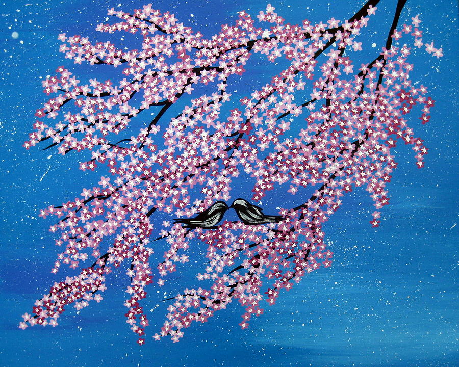 Flower Painting - Japanese Joy by Cathy Jacobs