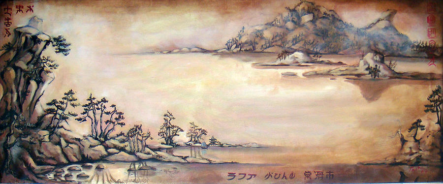 Japanese Landscape Painting by Tachi Pintor