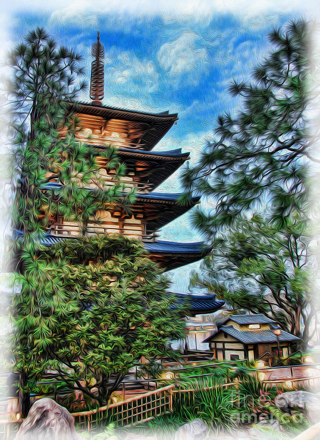 Japanese Pagoda Photograph by Lee Dos Santos
