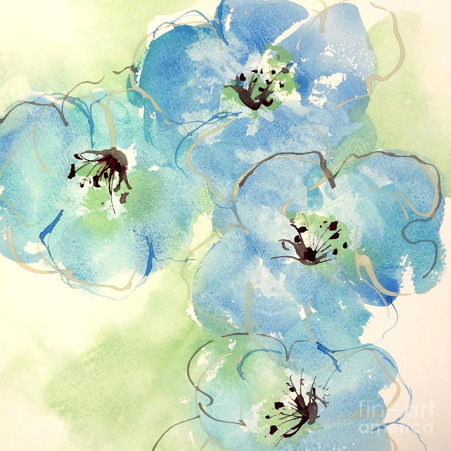 Japanese Quince 1 Painting by Chris Paschke