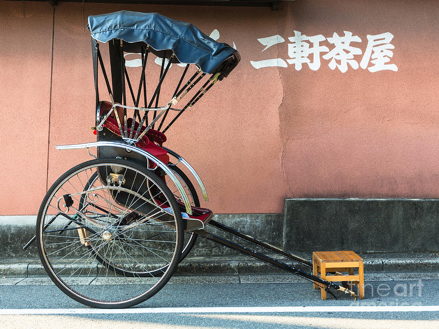 Japanese rickshaw in Kyoto Photograph by Didier Marti