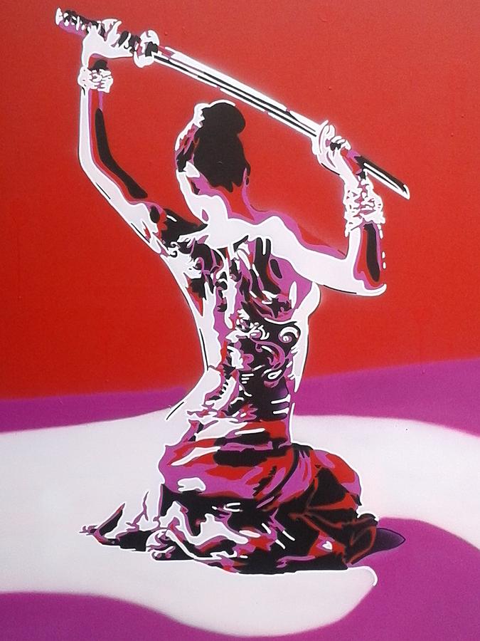 Japanese Nude Samurai Painting By Leon Keay Pixels