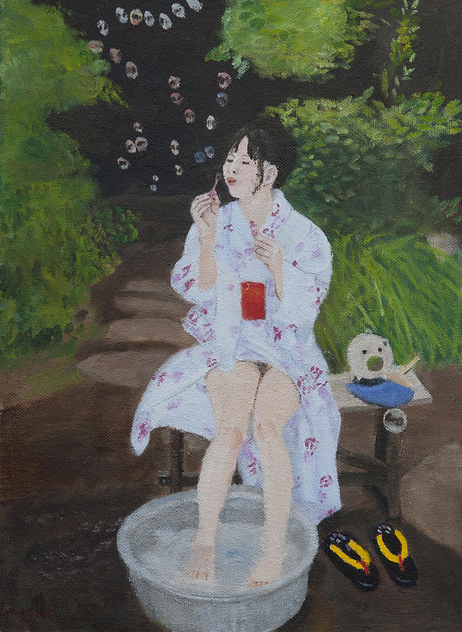Japanese Summer Painting by Masami Iida