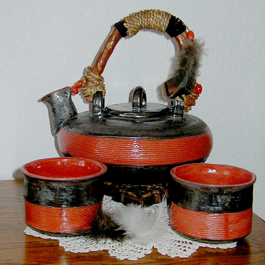 Japanese Tea Set Ceramic Art by Beth Gramith